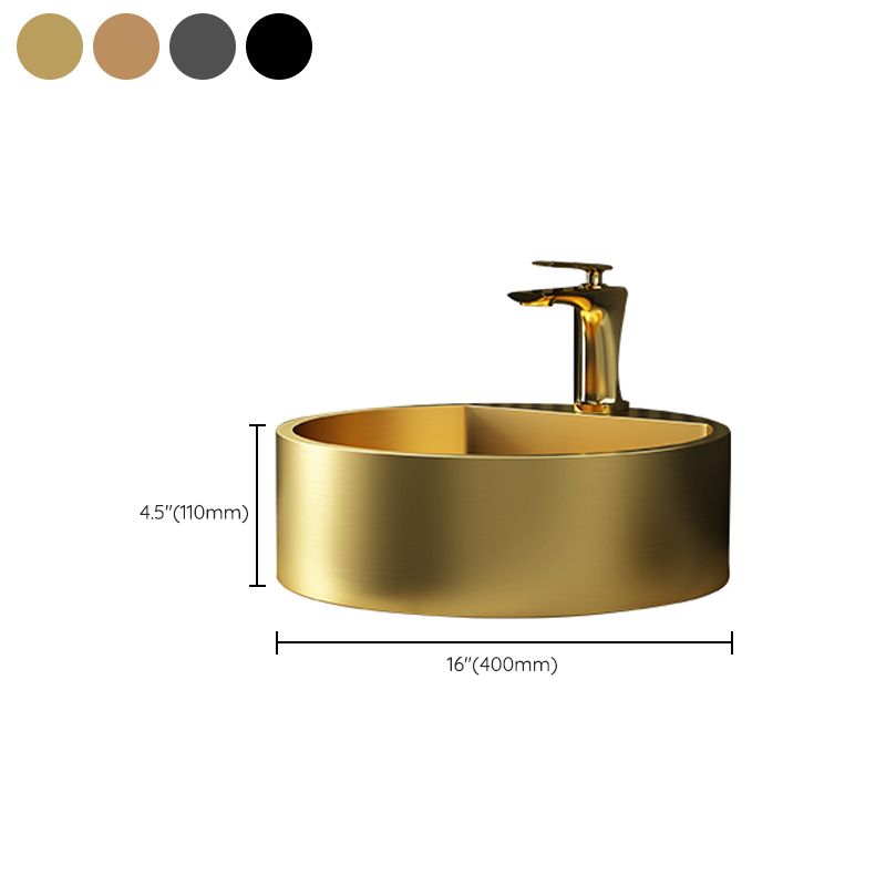 Modern Bathroom Sink Porcelain Pop-Up Drain Solid Color Round Vessel Clearhalo 'Bathroom Remodel & Bathroom Fixtures' 'Bathroom Sinks & Faucet Components' 'Bathroom Sinks' 'bathroom_sink' 'Home Improvement' 'home_improvement' 'home_improvement_bathroom_sink' 1200x1200_a7b3cf9f-6496-4845-849a-cdf3ca5eada2