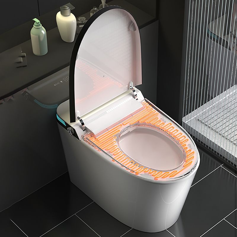 Elongated All-in-One Smart Bidet Toilet Seat with Unlimited Warm Water Clearhalo 'Bathroom Remodel & Bathroom Fixtures' 'Bidets' 'Home Improvement' 'home_improvement' 'home_improvement_bidets' 'Toilets & Bidets' 1200x1200_a82cde81-967f-4519-9fd1-ff401df2ebf4