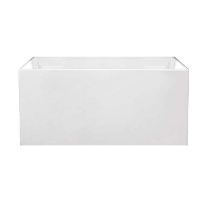 Rectangular Soaking Acrylic Bathtub Antique Finish Back to Wall Bath Clearhalo 'Bathroom Remodel & Bathroom Fixtures' 'Bathtubs' 'Home Improvement' 'home_improvement' 'home_improvement_bathtubs' 'Showers & Bathtubs' 1200x1200_a84633d9-9990-431a-a3dd-85e6c9c6e019