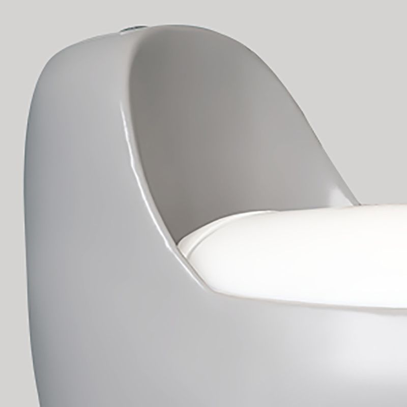 Gray & White Ceramic Toilet Seat Bidet Round 26.4" H Bidet Seat Clearhalo 'Bathroom Remodel & Bathroom Fixtures' 'Bidets' 'Home Improvement' 'home_improvement' 'home_improvement_bidets' 'Toilets & Bidets' 1200x1200_a84e800e-14ef-4998-8a07-701e403eaf77