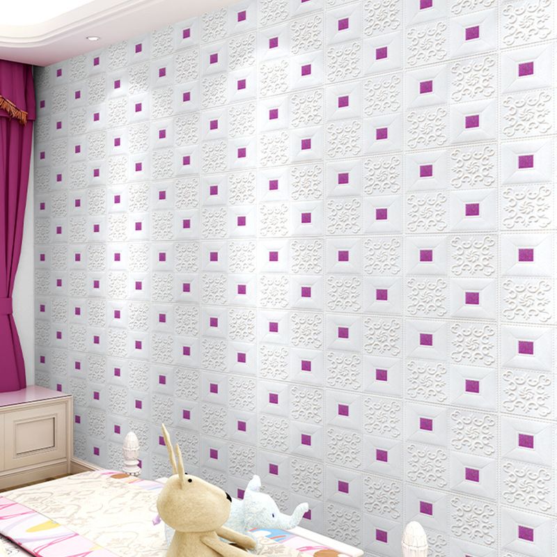 3D Wall Panel Gorgeous Style Simple Home Living Room Bedroom Wall Plate (100-pack) Clearhalo 'Flooring 'Home Improvement' 'home_improvement' 'home_improvement_wall_paneling' 'Wall Paneling' 'wall_paneling' 'Walls & Ceilings' Walls and Ceiling' 1200x1200_a86b8320-9b59-48e9-ac14-42495d7808a9