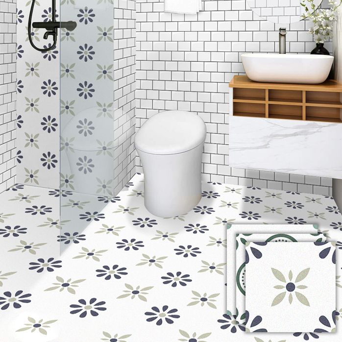 Modern Floor Tile Peel and Stick Ceramic Pattern PVC Flooring Clearhalo 'Flooring 'Home Improvement' 'home_improvement' 'home_improvement_vinyl_flooring' 'Vinyl Flooring' 'vinyl_flooring' Walls and Ceiling' 1200x1200_a86c22ac-f1c8-4d2e-81ae-e8e5a92b7d23