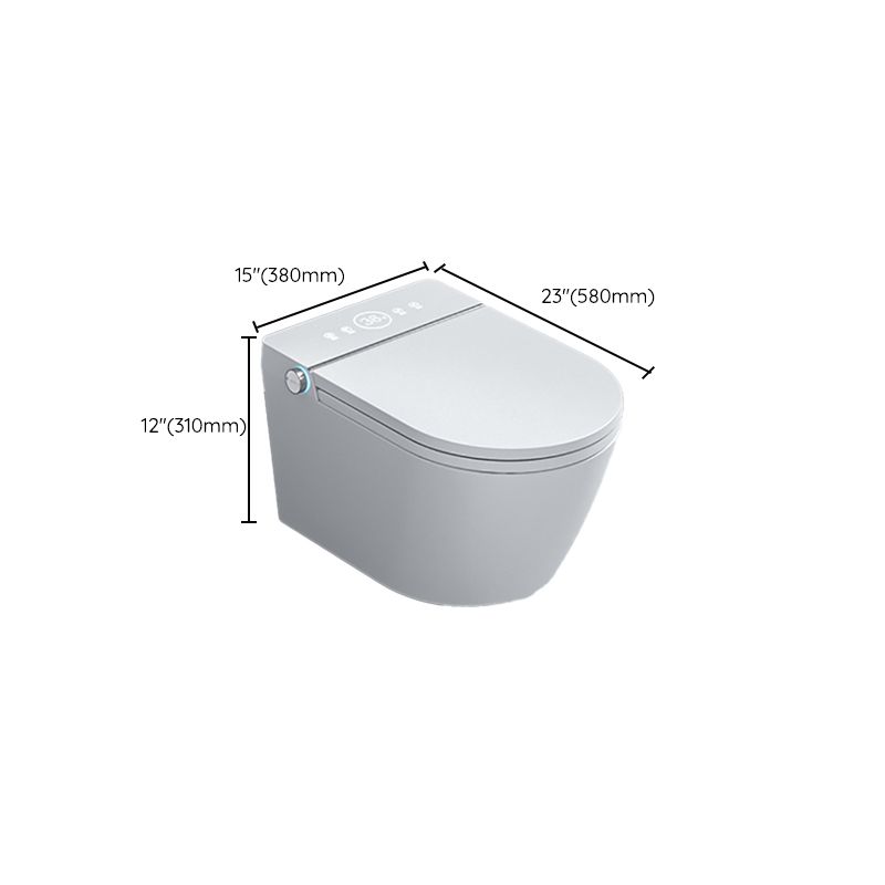 White Ceramic Wall Hung Toilet Set with Temperature Control Elongated Clearhalo 'Bathroom Remodel & Bathroom Fixtures' 'Bidets' 'Home Improvement' 'home_improvement' 'home_improvement_bidets' 'Toilets & Bidets' 1200x1200_a870f998-51e6-4bea-b9e3-6c69b7c4a124