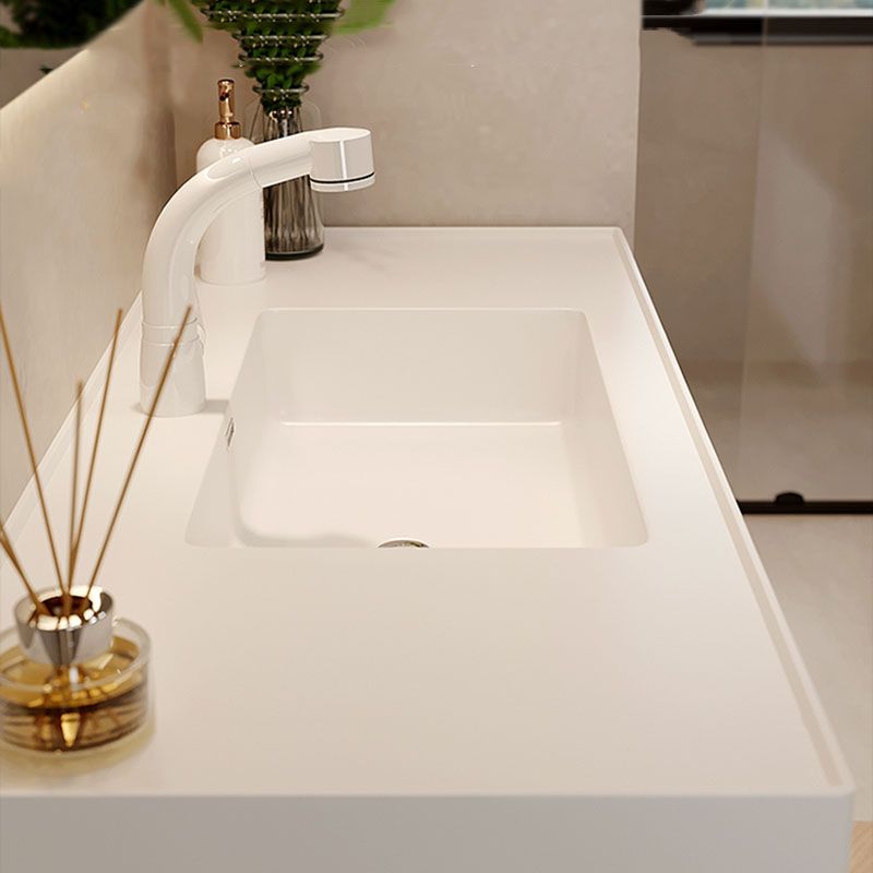 White Wall Mounted Standard Single-Sink Open Console with Sink Set Clearhalo 'Bathroom Remodel & Bathroom Fixtures' 'Bathroom Vanities' 'bathroom_vanities' 'Home Improvement' 'home_improvement' 'home_improvement_bathroom_vanities' 1200x1200_a89f701a-1488-4285-8335-d0679b1698eb