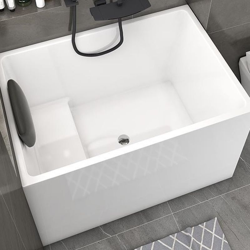 Back to Wall Soaking Bathtub Antique Finish Rectangular Acrylic Bath Tub Clearhalo 'Bathroom Remodel & Bathroom Fixtures' 'Bathtubs' 'Home Improvement' 'home_improvement' 'home_improvement_bathtubs' 'Showers & Bathtubs' 1200x1200_a8aef797-300e-4f09-9696-1d667a41d82d