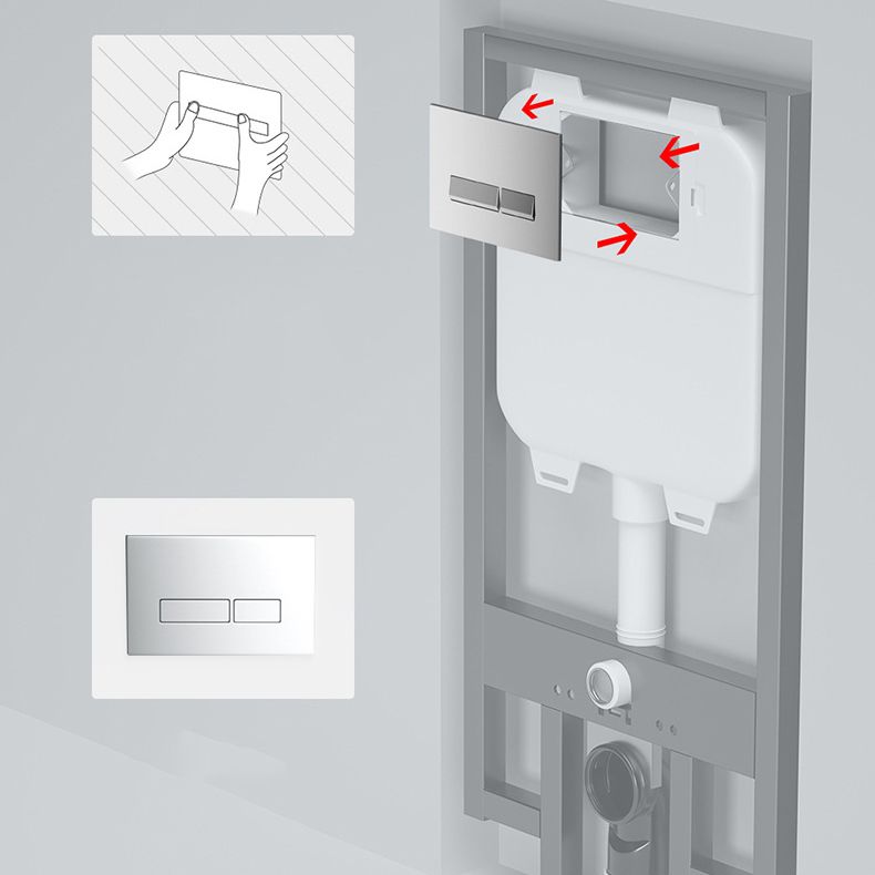 Elongated Wall Mounted Bidet White Wall Hung Toilet Set with Heated Seat Clearhalo 'Bathroom Remodel & Bathroom Fixtures' 'Bidets' 'Home Improvement' 'home_improvement' 'home_improvement_bidets' 'Toilets & Bidets' 1200x1200_a8e507d2-ba7c-4521-ab32-b739c534ed81