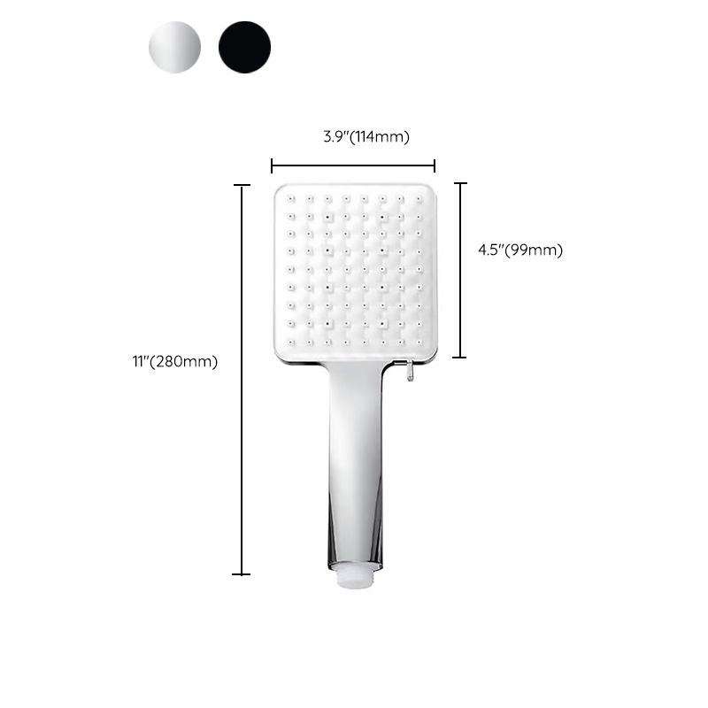 Square Modern Handheld Shower Head Leak Resistant Wall-Mount Showerhead Clearhalo 'Bathroom Remodel & Bathroom Fixtures' 'Home Improvement' 'home_improvement' 'home_improvement_shower_heads' 'Shower Heads' 'shower_heads' 'Showers & Bathtubs Plumbing' 'Showers & Bathtubs' 1200x1200_a920531f-8e8c-40ed-b48c-849e1d79ba18