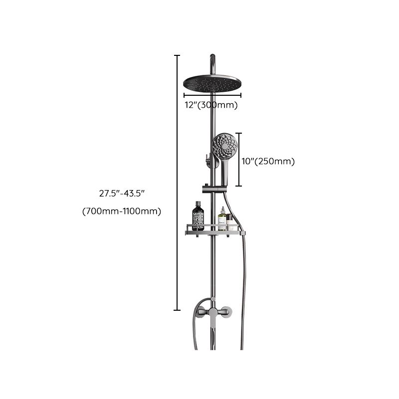 Modern Plain Shower Trim Temperature Control Slide Bar Included Shower System Clearhalo 'Bathroom Remodel & Bathroom Fixtures' 'Home Improvement' 'home_improvement' 'home_improvement_shower_faucets' 'Shower Faucets & Systems' 'shower_faucets' 'Showers & Bathtubs Plumbing' 'Showers & Bathtubs' 1200x1200_a964c4d7-7b1a-4108-9d7a-d61cff564b5f