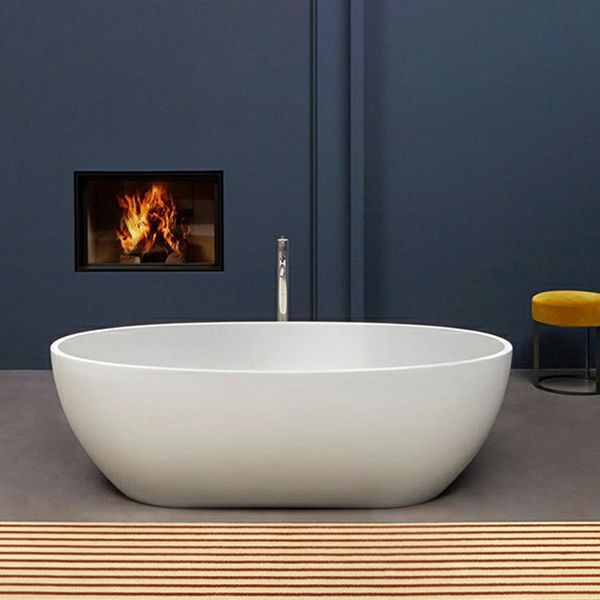 Modern Soaking Oval Bathtub Antique Finish Freestanding Bath Tub Clearhalo 'Bathroom Remodel & Bathroom Fixtures' 'Bathtubs' 'Home Improvement' 'home_improvement' 'home_improvement_bathtubs' 'Showers & Bathtubs' 1200x1200_a97db9ce-db5b-4146-9d87-e675b7cd5b6a