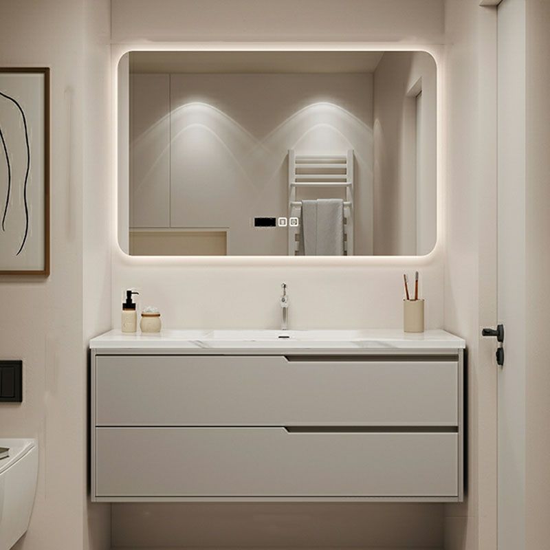 Wall Mount Mirror Included Bathroom Sink Vanity with Single Sink Clearhalo 'Bathroom Remodel & Bathroom Fixtures' 'Bathroom Vanities' 'bathroom_vanities' 'Home Improvement' 'home_improvement' 'home_improvement_bathroom_vanities' 1200x1200_a9942c7e-6ccf-40c7-9b29-7a565fcd0f4a