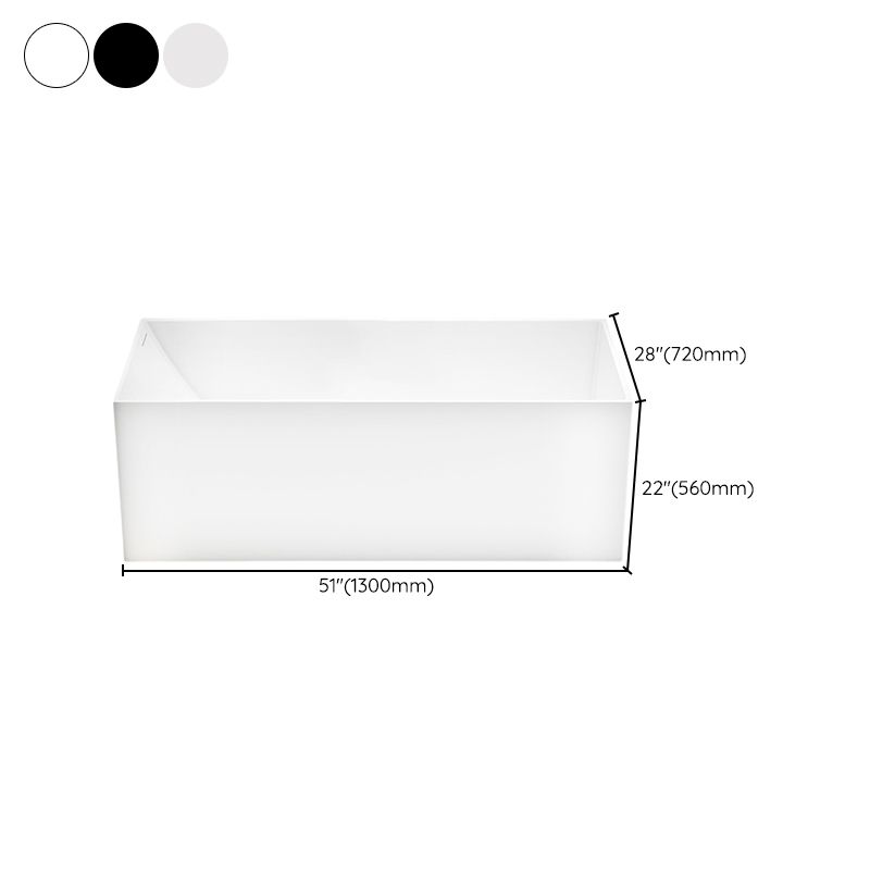 Flat Bottom Rectangular Bathtub Antique Finish Modern Bath Tub Clearhalo 'Bathroom Remodel & Bathroom Fixtures' 'Bathtubs' 'Home Improvement' 'home_improvement' 'home_improvement_bathtubs' 'Showers & Bathtubs' 1200x1200_a9a44fc9-d544-4ea2-9776-cf35cd6a0c71