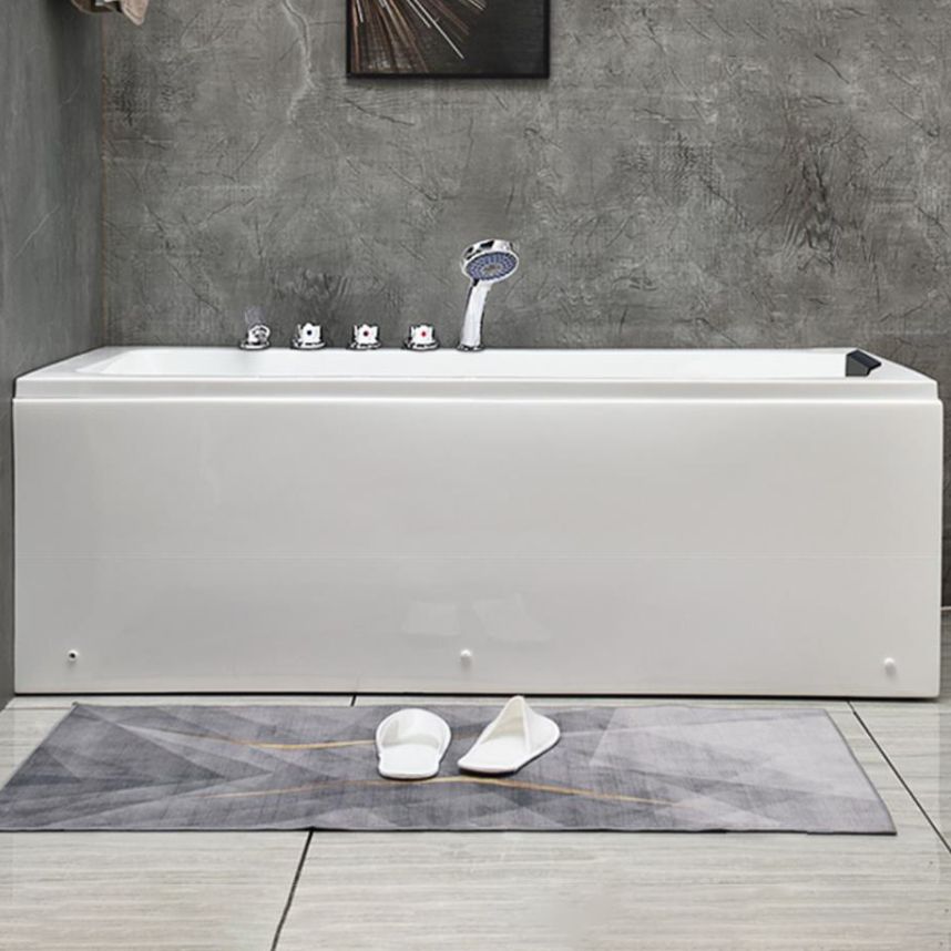 Flat Bottom Soaking Bathtub Antique Finish Rectangular Modern Tub Clearhalo 'Bathroom Remodel & Bathroom Fixtures' 'Bathtubs' 'Home Improvement' 'home_improvement' 'home_improvement_bathtubs' 'Showers & Bathtubs' 1200x1200_a9dcddd3-ee9f-4de7-ba0f-ebe915e2b0cb