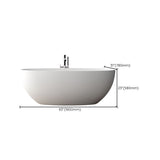 Modern Style Stone Bathtub White Detached Oval Bathtub for Bathroom Clearhalo 'Bathroom Remodel & Bathroom Fixtures' 'Bathtubs' 'Home Improvement' 'home_improvement' 'home_improvement_bathtubs' 'Showers & Bathtubs' 1200x1200_aa07a188-271c-4de9-88ec-34502fde6f2e