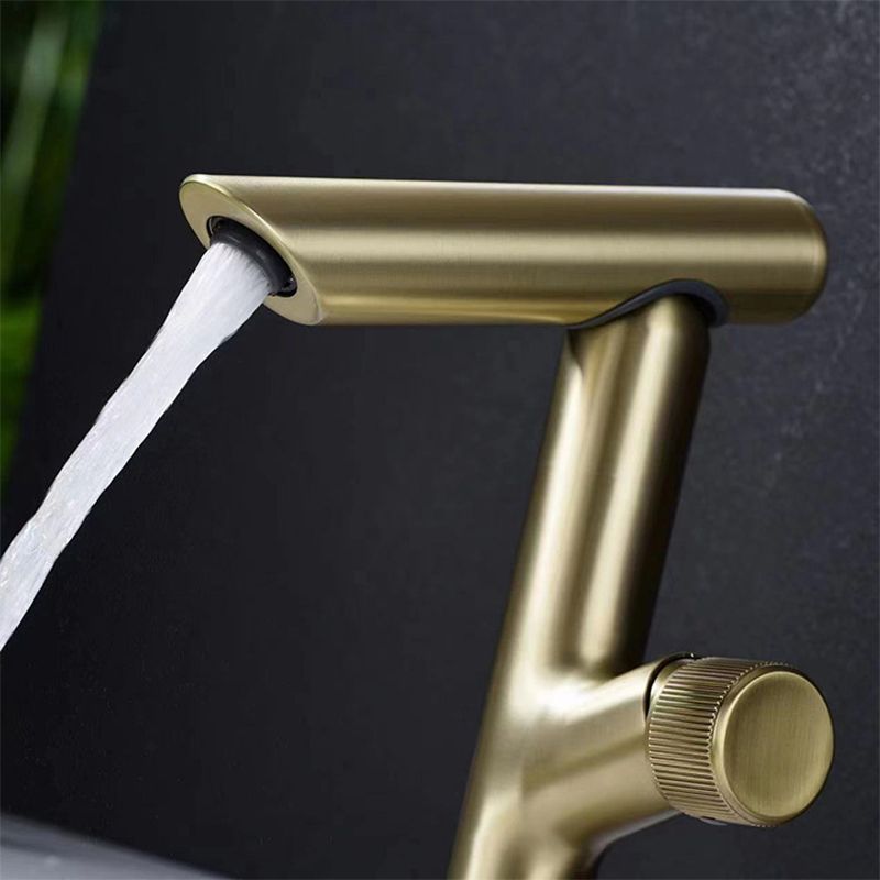 Glam Vessel Sink Faucet Brass Knob Handle Swivel Spout Bathroom Faucet Clearhalo 'Bathroom Remodel & Bathroom Fixtures' 'Bathroom Sink Faucets' 'Bathroom Sinks & Faucet Components' 'bathroom_sink_faucets' 'Home Improvement' 'home_improvement' 'home_improvement_bathroom_sink_faucets' 1200x1200_aa7a8094-bac0-45b4-840c-21e0cf3d8fe7