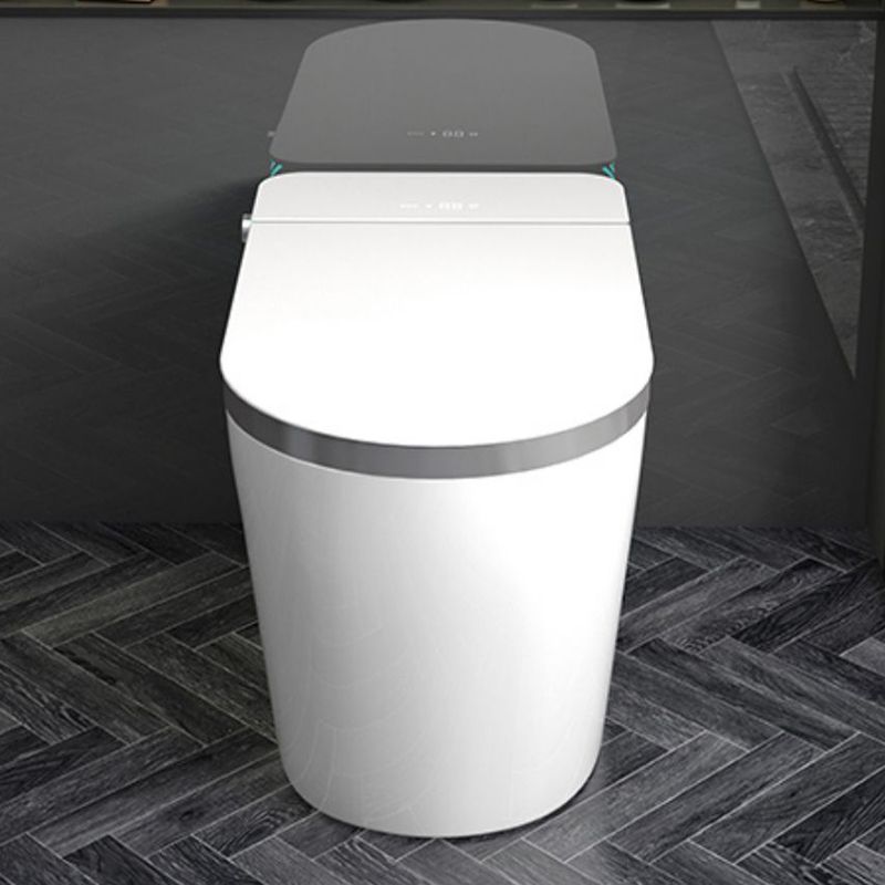 White Temperature Control Bidet Elongated Toilet Seat Bidet with Heated Seat Clearhalo 'Bathroom Remodel & Bathroom Fixtures' 'Bidets' 'Home Improvement' 'home_improvement' 'home_improvement_bidets' 'Toilets & Bidets' 1200x1200_aa9c6418-8ae2-40e2-9d70-a4e577928c38