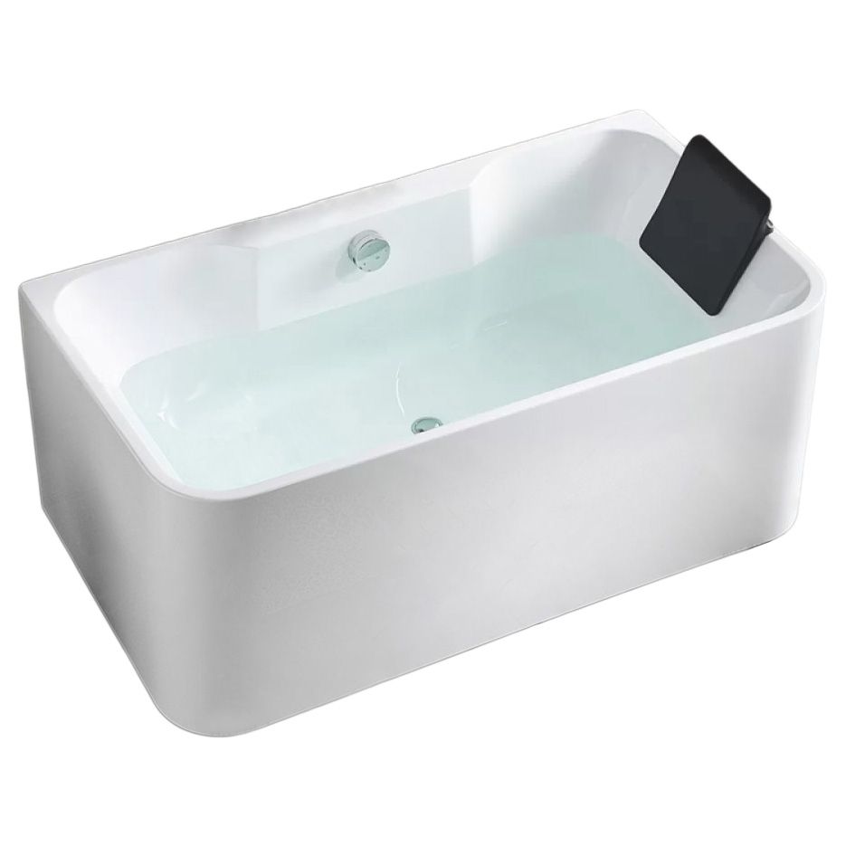 Antique Finish Acrylic Bathtub Rectangular Back to Wall Bath Tub Clearhalo 'Bathroom Remodel & Bathroom Fixtures' 'Bathtubs' 'Home Improvement' 'home_improvement' 'home_improvement_bathtubs' 'Showers & Bathtubs' 1200x1200_aa9c9831-486a-4933-ba3e-e76870c54b89