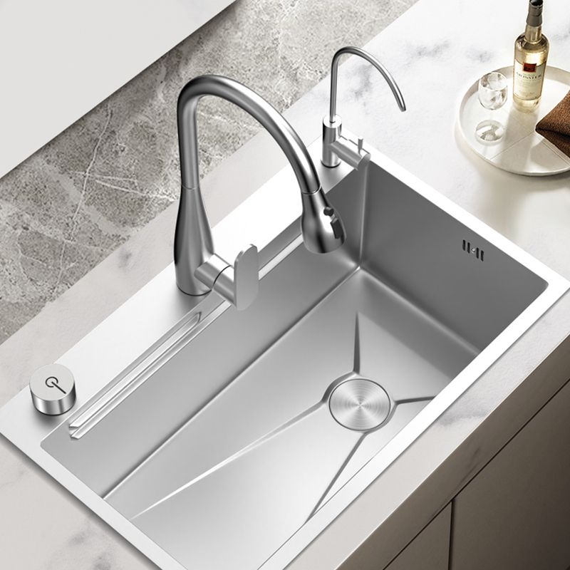 Single Basin Kitchen Sink Stainless Steel Modern Kitchen Sink Clearhalo 'Home Improvement' 'home_improvement' 'home_improvement_kitchen_sinks' 'Kitchen Remodel & Kitchen Fixtures' 'Kitchen Sinks & Faucet Components' 'Kitchen Sinks' 'kitchen_sinks' 1200x1200_aab869d6-f8dc-4e61-8138-088b086ddd7c