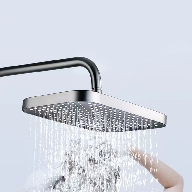 Modern Adjustable Swivel Shower Metal Shower Head Shower Faucet on Wall Clearhalo 'Bathroom Remodel & Bathroom Fixtures' 'Home Improvement' 'home_improvement' 'home_improvement_shower_faucets' 'Shower Faucets & Systems' 'shower_faucets' 'Showers & Bathtubs Plumbing' 'Showers & Bathtubs' 1200x1200_aae1a3ae-ab76-475d-ae54-66b54da11c02