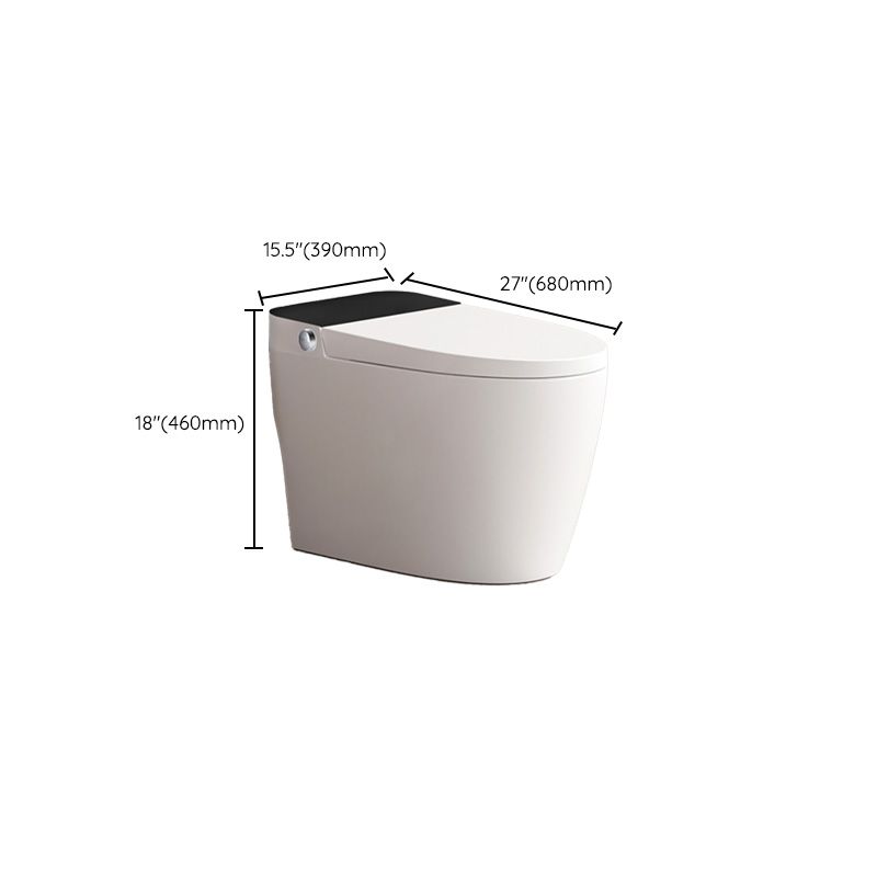 Ceramic Contemporary Heated Seat Foot Sensor Floor Mount Bidet Clearhalo 'Bathroom Remodel & Bathroom Fixtures' 'Bidets' 'Home Improvement' 'home_improvement' 'home_improvement_bidets' 'Toilets & Bidets' 1200x1200_ab15d20c-4056-470a-b5fd-de37604a70de