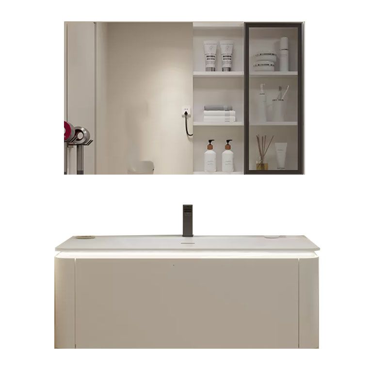 Wall Mounted Standard White Single-Sink Open Console with Sink Set Clearhalo 'Bathroom Remodel & Bathroom Fixtures' 'Bathroom Vanities' 'bathroom_vanities' 'Home Improvement' 'home_improvement' 'home_improvement_bathroom_vanities' 1200x1200_ab311919-5f71-423e-9d56-37f61172f525
