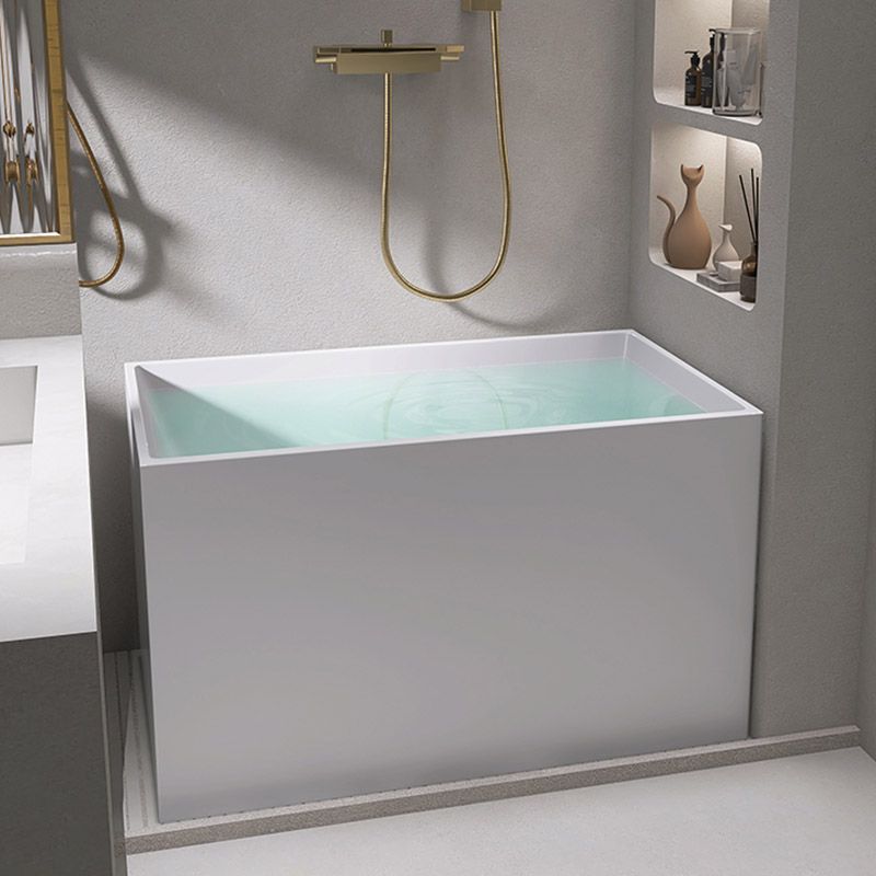 Modern Corner White Acrylic Bathtub Rectangle with Drain Bath Tub for Bathroom Clearhalo 'Bathroom Remodel & Bathroom Fixtures' 'Bathtubs' 'Home Improvement' 'home_improvement' 'home_improvement_bathtubs' 'Showers & Bathtubs' 1200x1200_ab6d99a0-04ab-4478-ab0f-1822d3a4b7eb