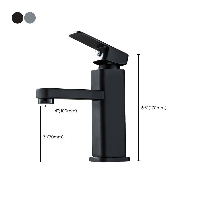 Cubic Vessel Sink Faucet Simple Low Arc Bathroom Faucet with 1 Hole Clearhalo 'Bathroom Remodel & Bathroom Fixtures' 'Bathroom Sink Faucets' 'Bathroom Sinks & Faucet Components' 'bathroom_sink_faucets' 'Home Improvement' 'home_improvement' 'home_improvement_bathroom_sink_faucets' 1200x1200_abc5a694-ab20-42b2-96a9-c528325155cb