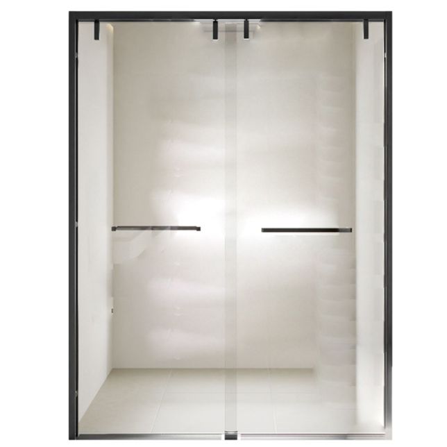 Double Sliding Shower Doors Transparent Tempered Shower Bath Door Clearhalo 'Bathroom Remodel & Bathroom Fixtures' 'Home Improvement' 'home_improvement' 'home_improvement_shower_tub_doors' 'Shower and Tub Doors' 'shower_tub_doors' 'Showers & Bathtubs' 1200x1200_abd6bb75-26e8-42f1-9548-dce2d569e58e