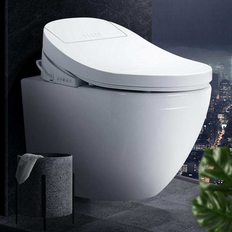 15" W Wall Hung Toilet Set Ceramic Elongated Smart Bidet with Tank Clearhalo 'Bathroom Remodel & Bathroom Fixtures' 'Bidets' 'Home Improvement' 'home_improvement' 'home_improvement_bidets' 'Toilets & Bidets' 1200x1200_abe58fea-0454-46fc-835b-a828f67890f1