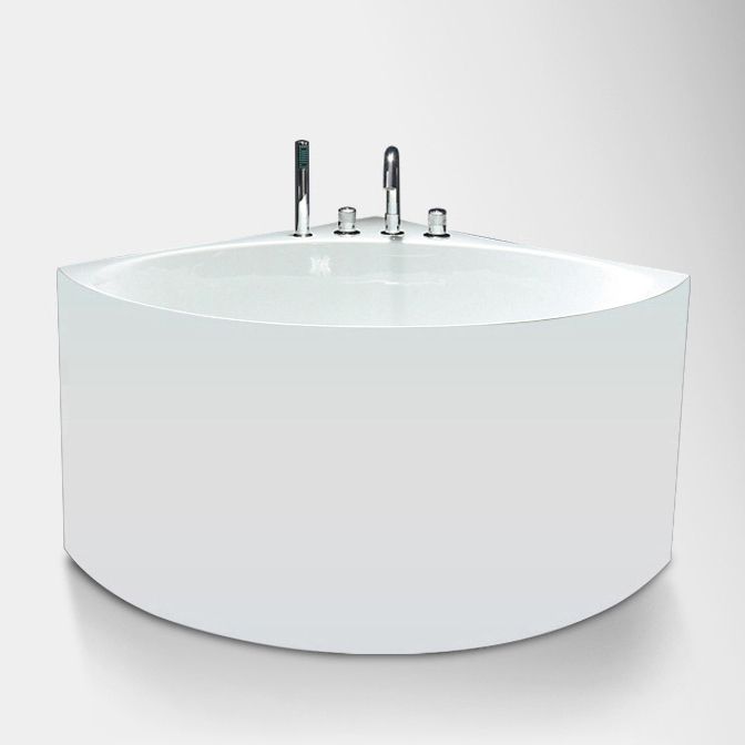 Back to Wall Bathtub Antique Finish Soaking Modern Corner Bath Tub Clearhalo 'Bathroom Remodel & Bathroom Fixtures' 'Bathtubs' 'Home Improvement' 'home_improvement' 'home_improvement_bathtubs' 'Showers & Bathtubs' 1200x1200_abeccce8-5509-440f-9cbf-3bf689c3173a