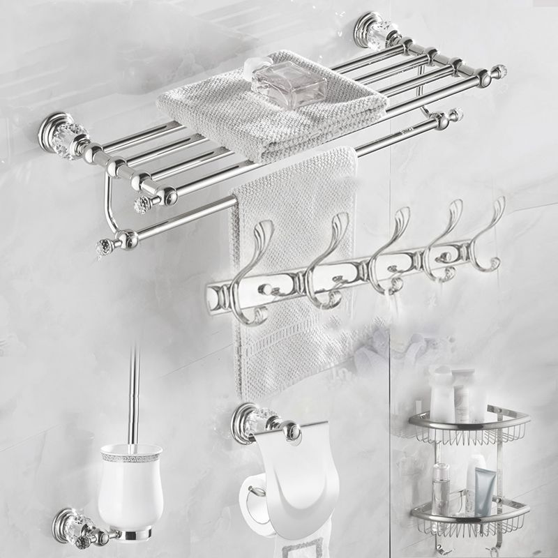 Modern Bathroom Accessory Set Silver Bathroom Accessories Hardware