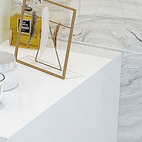Modern White Wood Sink Vanity Faucet Included with Mirror for Bathroom Clearhalo 'Bathroom Remodel & Bathroom Fixtures' 'Bathroom Vanities' 'bathroom_vanities' 'Home Improvement' 'home_improvement' 'home_improvement_bathroom_vanities' 1200x1200_ac9a5831-313c-4bfa-9b05-1e19c2f8f676