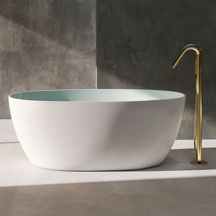 Modern Style Freestanding Bathtub Single Oval Acrylic Bathtub for Bathroom Clearhalo 'Bathroom Remodel & Bathroom Fixtures' 'Bathtubs' 'Home Improvement' 'home_improvement' 'home_improvement_bathtubs' 'Showers & Bathtubs' 1200x1200_acb98bbc-65f2-4eca-a90e-3b61802fb693