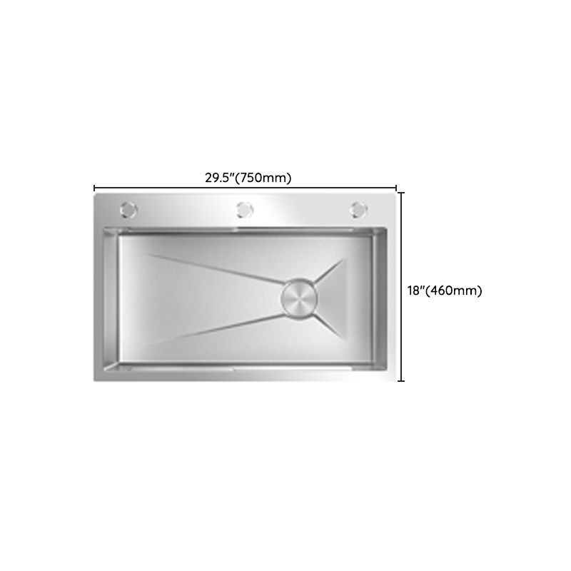 Single Basin Kitchen Sink Stainless Steel Modern Kitchen Sink Clearhalo 'Home Improvement' 'home_improvement' 'home_improvement_kitchen_sinks' 'Kitchen Remodel & Kitchen Fixtures' 'Kitchen Sinks & Faucet Components' 'Kitchen Sinks' 'kitchen_sinks' 1200x1200_acf3f7bb-0d4d-47a8-848a-2bc26b0e55a4