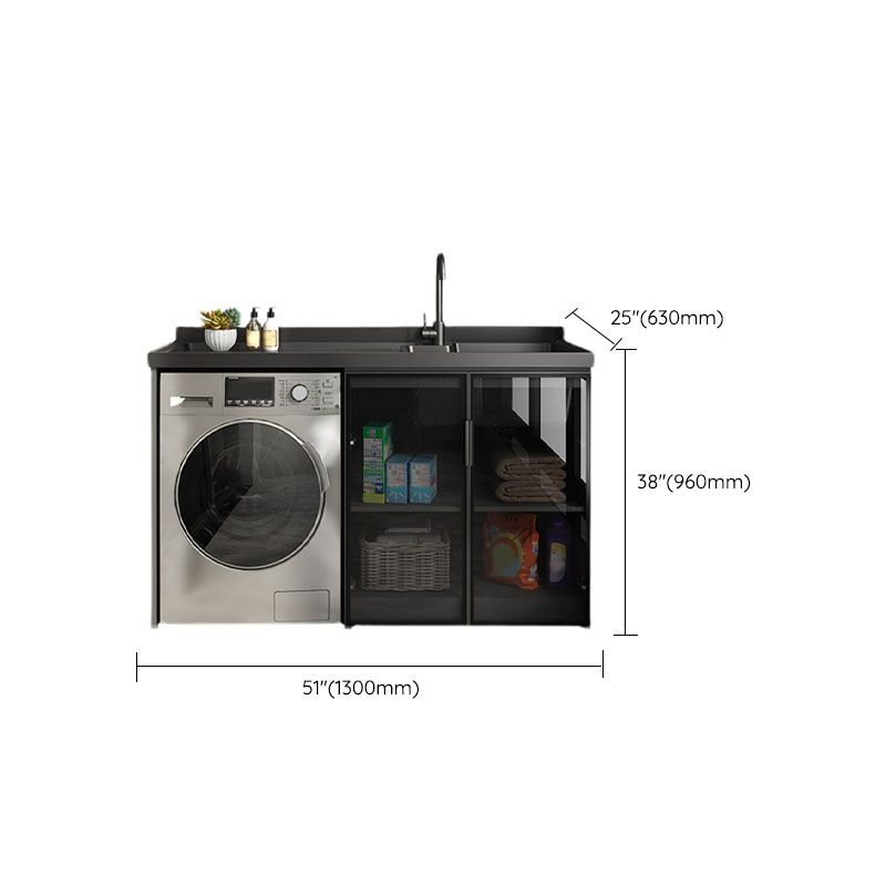 Freestanding Faucet Included Modern Bathroom Sink Vanity with Sink Clearhalo 'Bathroom Remodel & Bathroom Fixtures' 'Bathroom Vanities' 'bathroom_vanities' 'Home Improvement' 'home_improvement' 'home_improvement_bathroom_vanities' 1200x1200_acf61a8f-4e8d-4c12-98fa-d4278133ad0c