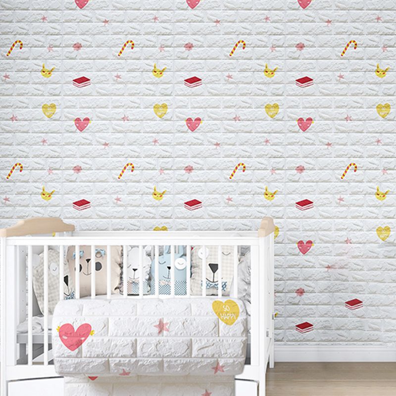 Modern Cartoon Wall Paneling Peel and Stick Wall Ceiling for Bedroom Clearhalo 'Flooring 'Home Improvement' 'home_improvement' 'home_improvement_wall_paneling' 'Wall Paneling' 'wall_paneling' 'Walls & Ceilings' Walls and Ceiling' 1200x1200_ad0db75c-86fd-4d8b-8837-3aa6f21e0610