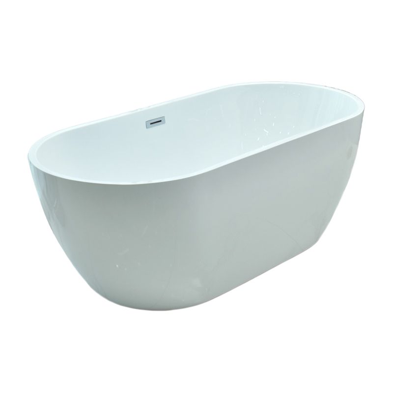 Antique Finish Stand Alone Bathtub Modern Soaking Oval Bath Tub Clearhalo 'Bathroom Remodel & Bathroom Fixtures' 'Bathtubs' 'Home Improvement' 'home_improvement' 'home_improvement_bathtubs' 'Showers & Bathtubs' 1200x1200_ad4d5624-ab8d-4ace-a616-4e05f9dab004