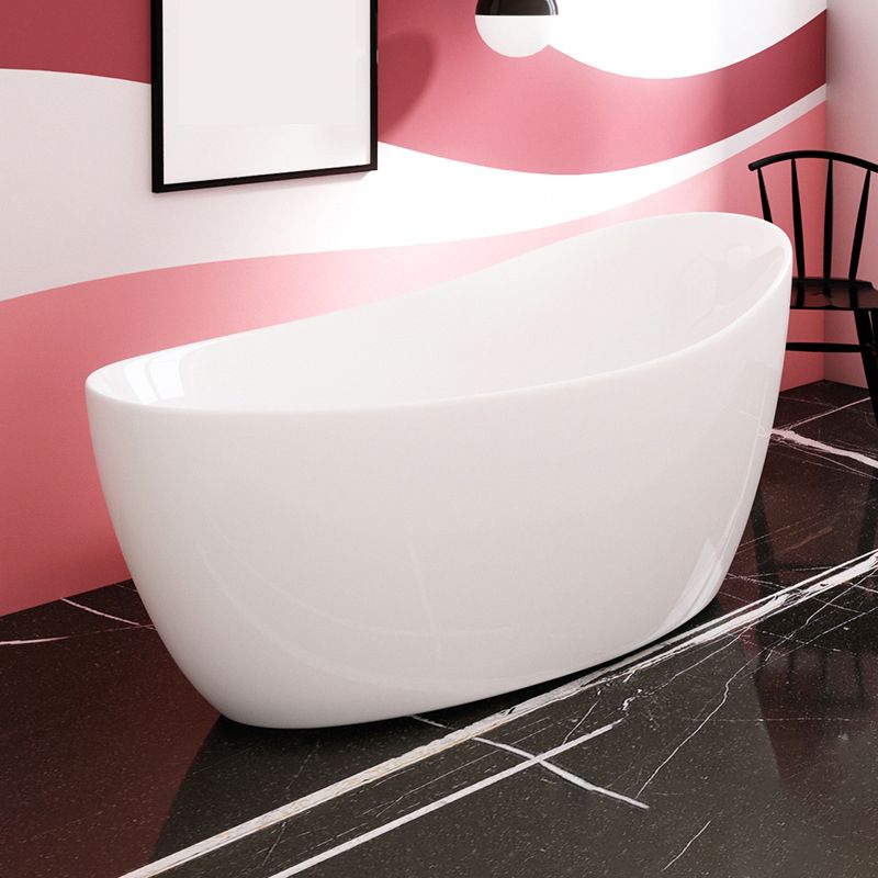 Acrylic Oval Bathtub for Bathroom Modern Soaking Freestanding Tub Clearhalo 'Bathroom Remodel & Bathroom Fixtures' 'Bathtubs' 'Home Improvement' 'home_improvement' 'home_improvement_bathtubs' 'Showers & Bathtubs' 1200x1200_ad5795f0-9bde-460a-a29e-b4a381092eee