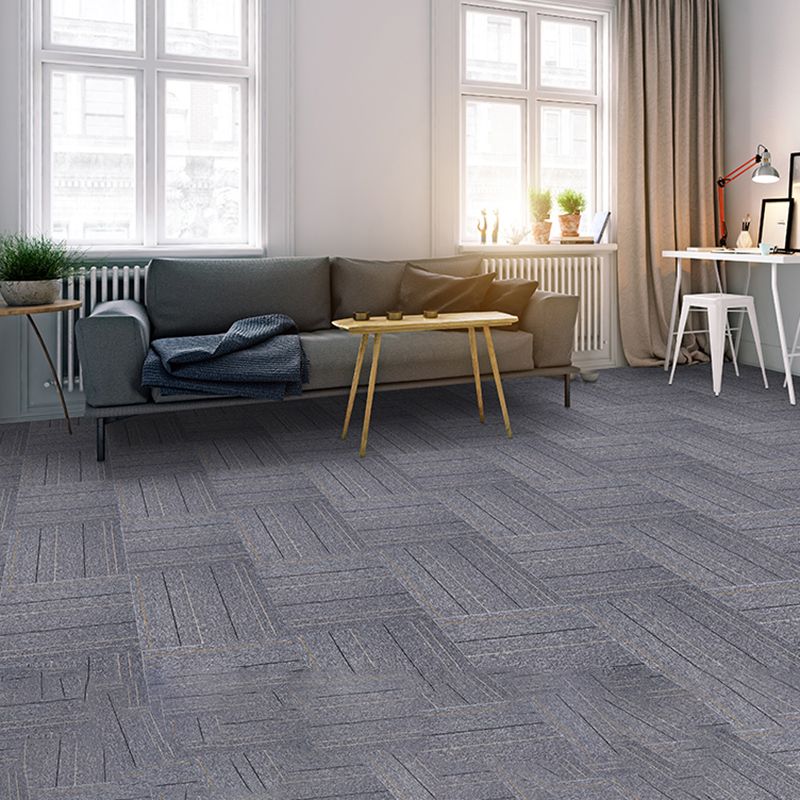 Modern Carpet Tiles Level Loop Glue Down Fire Resistant Carpet Floor Tile Clearhalo 'Carpet Tiles & Carpet Squares' 'carpet_tiles_carpet_squares' 'Flooring 'Home Improvement' 'home_improvement' 'home_improvement_carpet_tiles_carpet_squares' Walls and Ceiling' 1200x1200_ad618519-034a-4cf0-bb85-e729810bda12