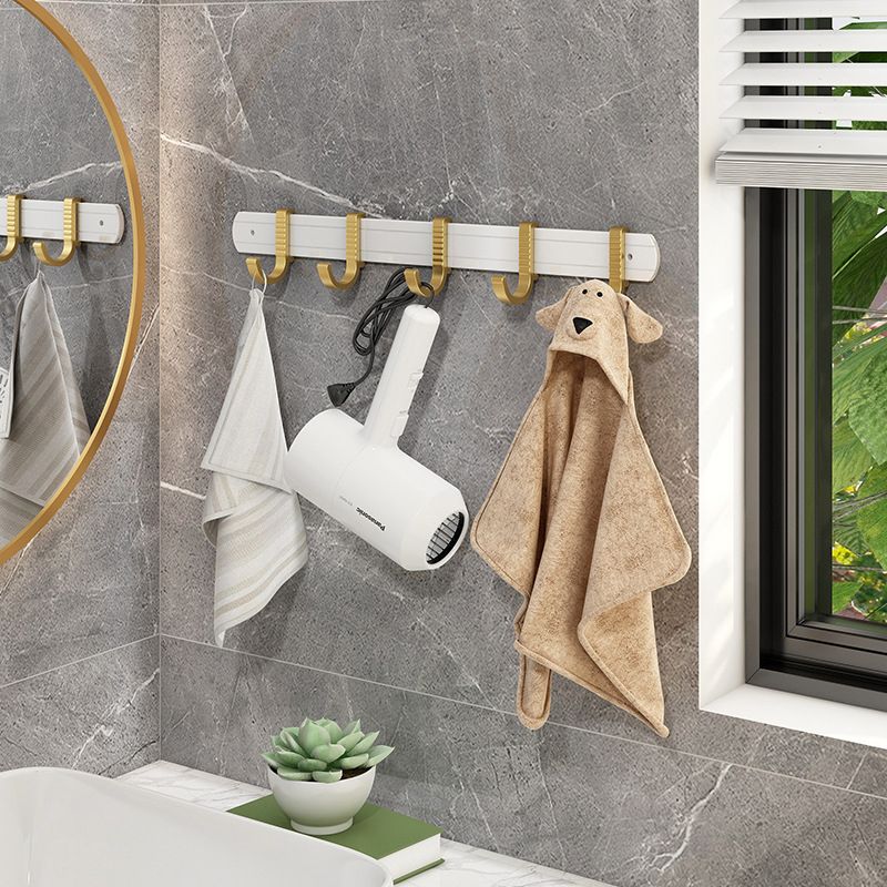 Modern Bath Hardware Set Bath Shelf Towel Bar Bathroom Accessories Hardware Set Clearhalo 'Bathroom Hardware Sets' 'Bathroom Hardware' 'Bathroom Remodel & Bathroom Fixtures' 'bathroom_hardware_sets' 'Home Improvement' 'home_improvement' 'home_improvement_bathroom_hardware_sets' 1200x1200_ad6f724d-943e-4d8c-bae0-4a882d762053