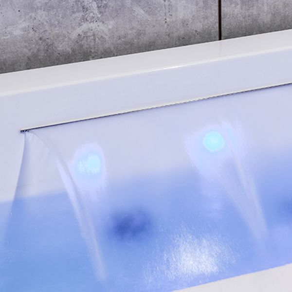 Modern Rectangle Acrylic Bathtub Back to Wall with Massage Device and Drain Bath Tub Clearhalo 'Bathroom Remodel & Bathroom Fixtures' 'Bathtubs' 'Home Improvement' 'home_improvement' 'home_improvement_bathtubs' 'Showers & Bathtubs' 1200x1200_ad779250-b116-4dbb-b72a-d3e1ab2fba8e