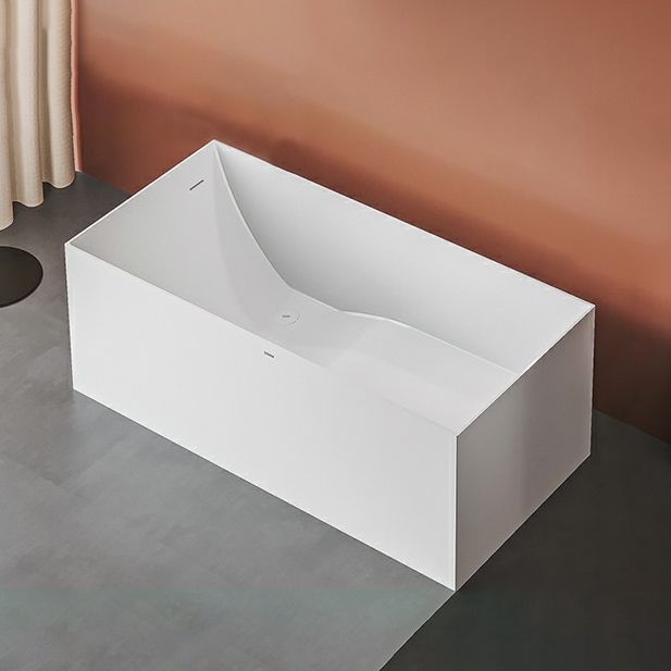 Modern Stone Rectangular Bathtub Antique Finish Flat Bottom Bath Tub Clearhalo 'Bathroom Remodel & Bathroom Fixtures' 'Bathtubs' 'Home Improvement' 'home_improvement' 'home_improvement_bathtubs' 'Showers & Bathtubs' 1200x1200_ad80b9aa-9a80-46b3-9d94-a1683b0e41c7