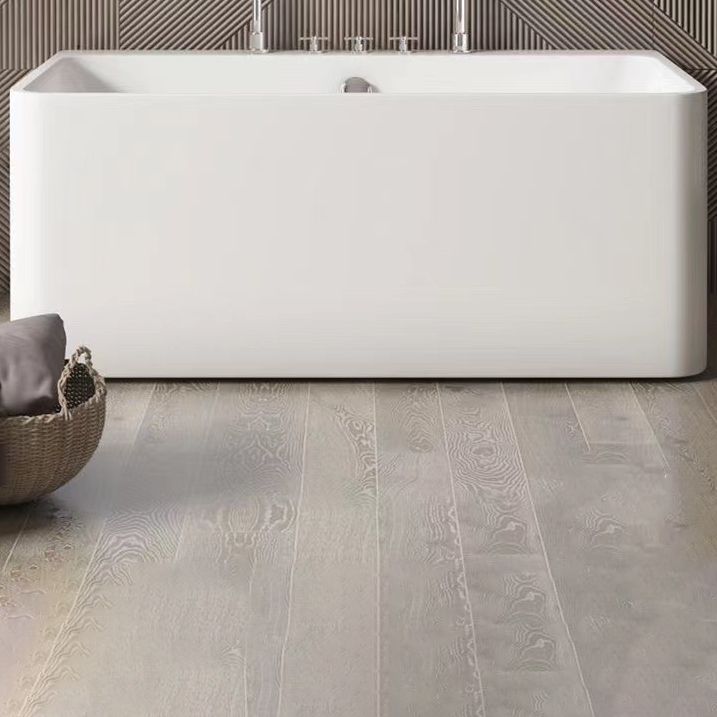 Rectangular Acrylic Soaking Bathtub Antique Finish Back to Wall Bath Tub Clearhalo 'Bathroom Remodel & Bathroom Fixtures' 'Bathtubs' 'Home Improvement' 'home_improvement' 'home_improvement_bathtubs' 'Showers & Bathtubs' 1200x1200_ad80f0bb-9d00-4d5d-85b9-17518011dec7