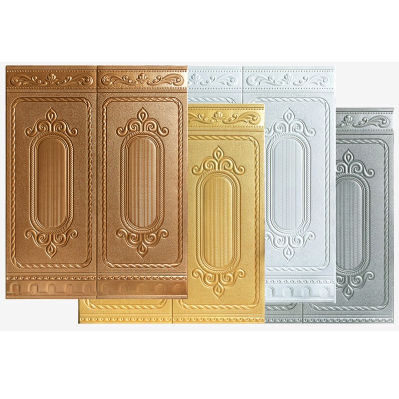 Glam Style Wall Paneling Living Room Peel and Stick 3D Embossing Waterproof Wall Paneling Clearhalo 'Flooring 'Home Improvement' 'home_improvement' 'home_improvement_wall_paneling' 'Wall Paneling' 'wall_paneling' 'Walls & Ceilings' Walls and Ceiling' 1200x1200_ad8f7b9f-24c9-46dd-b132-7bd8e55f9d72