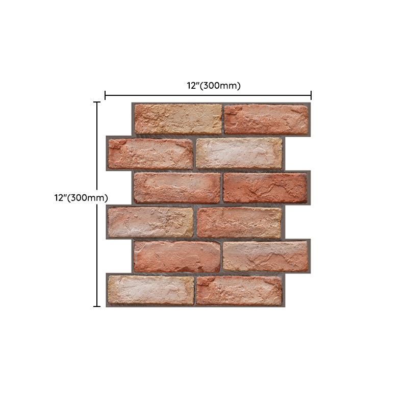 Artificial Brick Wall Panel Farmhouse Style Simple Home Living Room Panel Wall (5-pack) Clearhalo 'Flooring 'Home Improvement' 'home_improvement' 'home_improvement_wall_paneling' 'Wall Paneling' 'wall_paneling' 'Walls & Ceilings' Walls and Ceiling' 1200x1200_ad938ba0-9c0f-4a7a-a623-60795b38919f