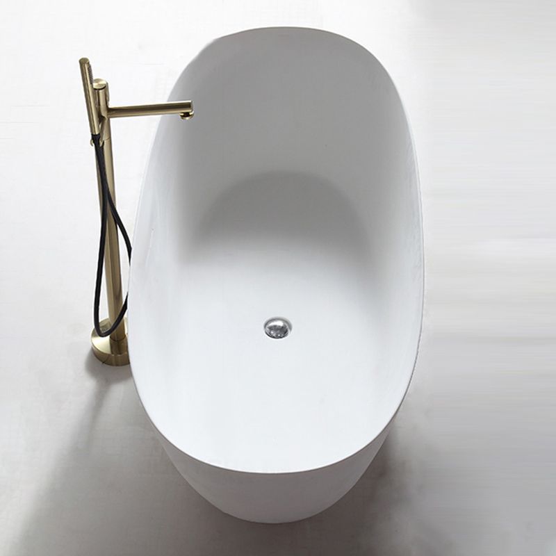 Contemporary White Bath Tub with Overflow Trim Oval Soaking Tub for Home Clearhalo 'Bathroom Remodel & Bathroom Fixtures' 'Bathtubs' 'Home Improvement' 'home_improvement' 'home_improvement_bathtubs' 'Showers & Bathtubs' 1200x1200_ada39e07-a307-4a5f-abdd-143bb49837c8