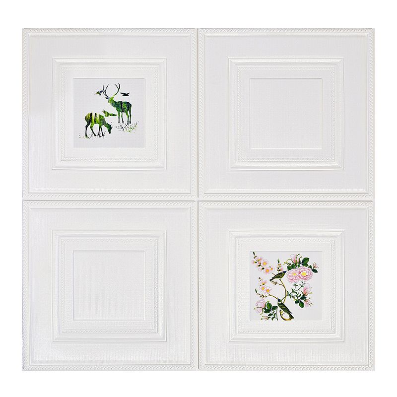 Modern Wall Panel Cartoon Print Peel and Stick Waterproof Wall Paneling Clearhalo 'Flooring 'Home Improvement' 'home_improvement' 'home_improvement_wall_paneling' 'Wall Paneling' 'wall_paneling' 'Walls & Ceilings' Walls and Ceiling' 1200x1200_addb204f-b78f-4114-8de8-2657abf60999