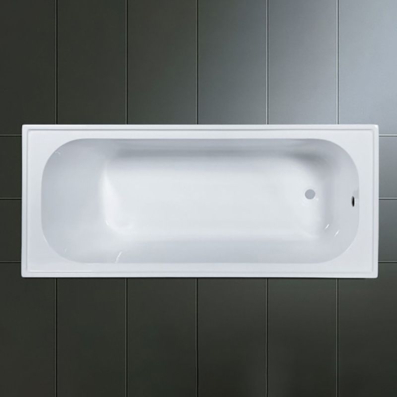 Modern Drop-in Acrylic Bathtub Internal Drain White Soaking Tub Clearhalo 'Bathroom Remodel & Bathroom Fixtures' 'Bathtubs' 'Home Improvement' 'home_improvement' 'home_improvement_bathtubs' 'Showers & Bathtubs' 1200x1200_ae7148af-6bcd-4398-9e38-13db2ab3c0d2