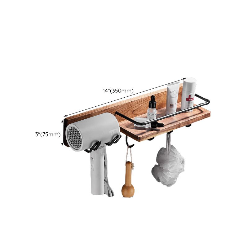 Wood & Aluminum Bath Hardware Set Brown Bathroom Accessory Kit Clearhalo 'Bathroom Hardware Sets' 'Bathroom Hardware' 'Bathroom Remodel & Bathroom Fixtures' 'bathroom_hardware_sets' 'Home Improvement' 'home_improvement' 'home_improvement_bathroom_hardware_sets' 1200x1200_aea277ca-87d3-4222-97b9-f155fb609c42