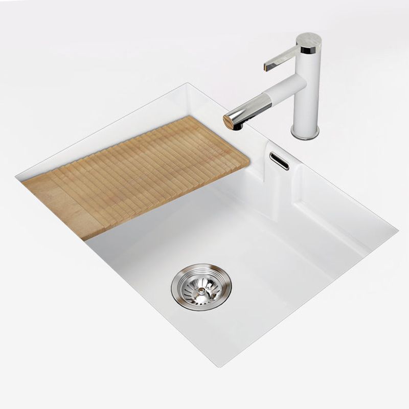 Modern Undermount Vanity Sink Rectangular Porcelain with Overflow and Faucet Vessel Clearhalo 'Bathroom Remodel & Bathroom Fixtures' 'Bathroom Sinks & Faucet Components' 'Bathroom Sinks' 'bathroom_sink' 'Home Improvement' 'home_improvement' 'home_improvement_bathroom_sink' 1200x1200_aed3fde4-6fe7-4e05-b801-d4cd8d3f27c6