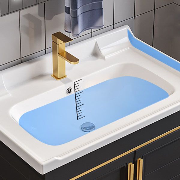 Single Sink Modern Sink Vanity Black Wall Mount Rectangular Bath Vanity Clearhalo 'Bathroom Remodel & Bathroom Fixtures' 'Bathroom Vanities' 'bathroom_vanities' 'Home Improvement' 'home_improvement' 'home_improvement_bathroom_vanities' 1200x1200_af4f95fb-b0e7-4373-935e-6ebae17985e7